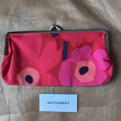marimekkoマリメッコ　がま口ポーチ
