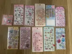サンリオ タイルシール ウォーターシール おはじきシール セット