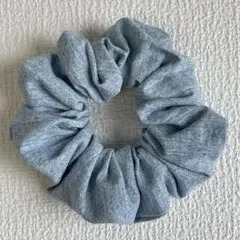 まあちゃんトンビ様専用ページ シュシュ　デニム風　ライトブルー　2個