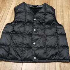 TAION タイオン　ブラック　ダウンベスト 100cm