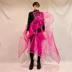 【一点物】立体的デザイン フレアドレス
