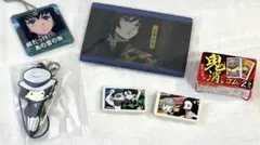 鬼滅の刃 セット 消しゴム ラバーストラップ キーホルダー カード