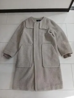 MACPHEE マカフィー リングボア ノーカラーコート トゥモローランド