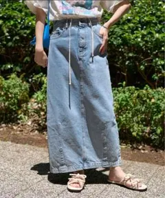 FREAK'S STORE カーヴィーデニムスカート デニム ロングスカート S