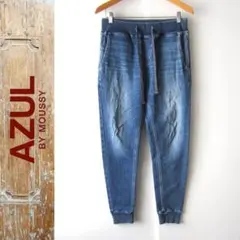 美品　AZUL BY MOUSSY★　デニム　ジョガーパンツ　L