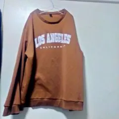 茶色トレーナー