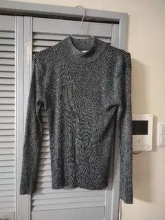 レア★Joseph A. ジョセフエー★シルバー ラメタートルネックセーター