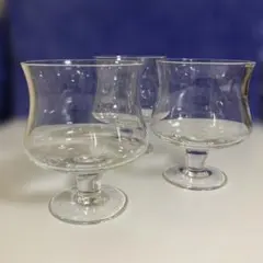ガラス製 脚付きパフェグラス 3個のサムネイル