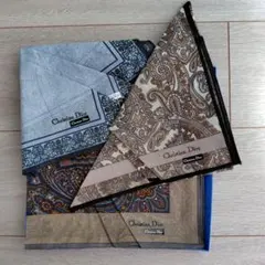 【新品未使用】Christian Dior ハンカチ 3枚セット