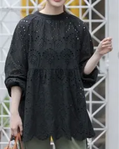 【美品】アーバンリサーチサニーレーベル✴︎2WAYカットワークレースブラウス長袖