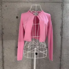 NO SECRETS MILANO ピンク　カーディガン ボレロ