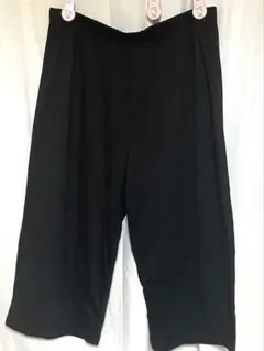 【最終値下げ】ワイドパンツ　ガウチョパンツ　ブラック　3L