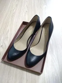 COACH ブラック ハイヒール 　36