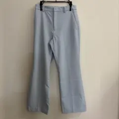 UNIQLO レディース センタープレスパンツ ライトブルー