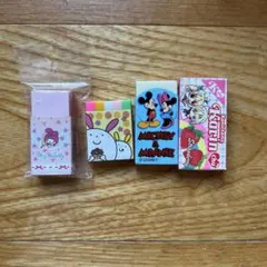 ミッキー＆ミニー・マイメロディ 消しゴムセット　平成レトロ