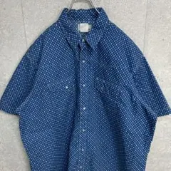 ラングラー　ウエスタンシャツ　総柄　半袖　ビックサイズ　2XL