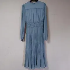 PROPORTION グリーン プリーツ ロングドレスのサムネイル