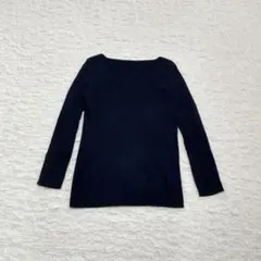 《ANTIQUA》アンティカ　ニット　トップス　Vネック 長袖　袖ボタン