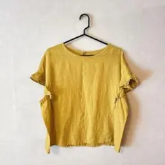 【美品★】bluewillow トップス　ブラウス　カットソー　イエロー　黄色