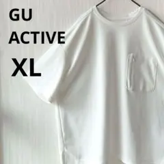 GU ACTIVE ビッグTシャツ 白 ホワイト 半袖 XL