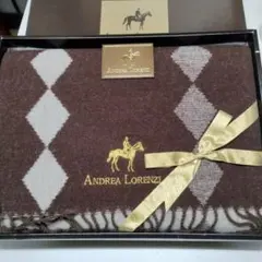 ANDREA LORENZI ウール100% ひざ掛け