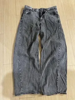 GU バギーパンツ グレー デニム Lのサムネイル