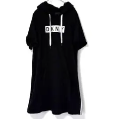 DKNY SPORT 黒 フード付きスエットワンピースのサムネイル