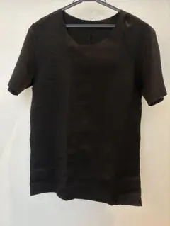 ✨極美品✨カズユキクマガイ アタッチメント❤洗練された大人の黒カットソー！