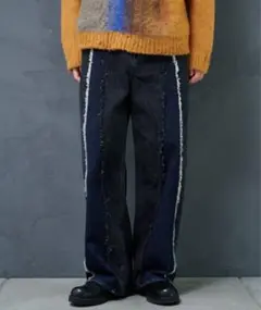 【JieDa】SWITCHING OVER DENIM PANTS