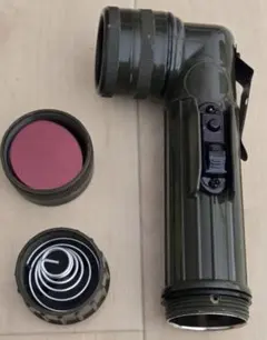 実働品 陸上自衛隊 L型ライト JTL-122-B 官給品 蛍マーク 昭和レトロ