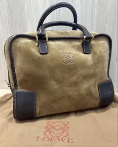 ＊　LOEVE スエード　アナグラム　ハンドバッグ
