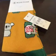 KUSTOM コアラ ビール柄 ソックス 新品