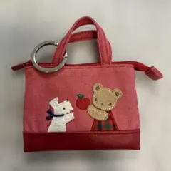 ファミリア　ミニデニムバックチャーム