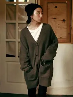 クレドナ CREDONA Boyfriendカーデ （BROWN）