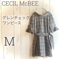 ◇CECIL McBEE◇ グレンチェック ワンピース a1112