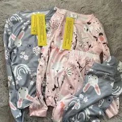 タグ付き 女児パジャマ2セット　サイズ7Y 110-120相当