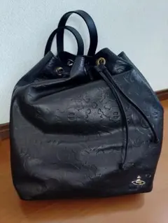 Vivienne Westwood リュック 巾着 オーブ レザー 型押し　牛革のサムネイル