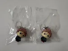 呪術廻戦　死滅回游　めじるしアクセサリー　虎杖　2点　ガチャガチャ