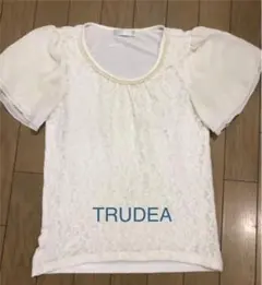 カットソー トップス 白　Ｍ　TRUDEA ドルディアのサムネイル