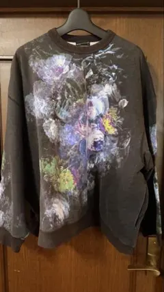 Ado×HARE/UNISEX】黒いバラ刺繍スウェット Mサイズ - メルカリ