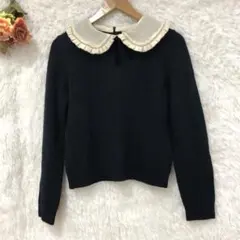 ★ZARA★ザラ 襟付きニット セーター【M】レトロ カジュアル トップス