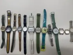 腕時計 13本 まとめ売り スウォッチ カシオ セイコー ディーゼルなど