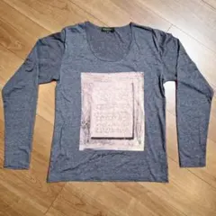 アバハウス　bexist グレー　譜面　 長袖カットソー サイズ2