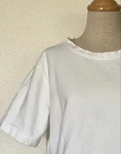 トリココムデギャルソン tricot コットンピンタック 半袖シャツ 白