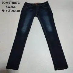 〇サムシング SOMETHING BODYFIRE スキニーデニムパンツ 26