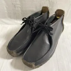 希少‼️クラークス　ワラビー　レザー　ブラック　26cm アイルランド製