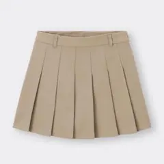 GU プリーツミニスカート ベージュのサムネイル