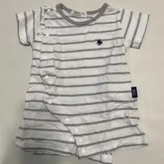 POLO Baby ストライプロンパース 50-60cm