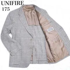 ✨美品✨　テーラードジャケット　ツイード　総柄　千鳥格子　チェック　175