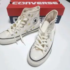 未使用 春 コンバースオールスター デイジーフラワーHI REACT 23.5
